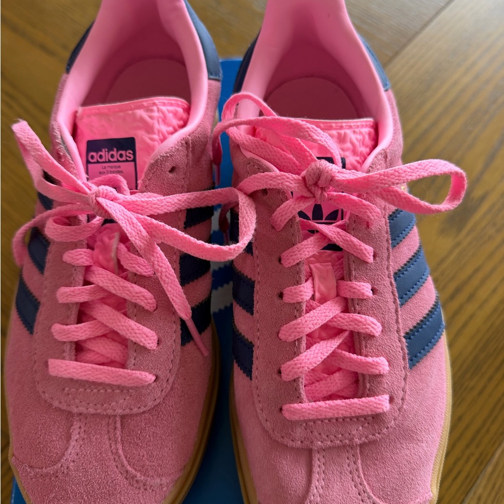 Adidas Pink and Navy Athletic Shoes - Picture 3 of 6